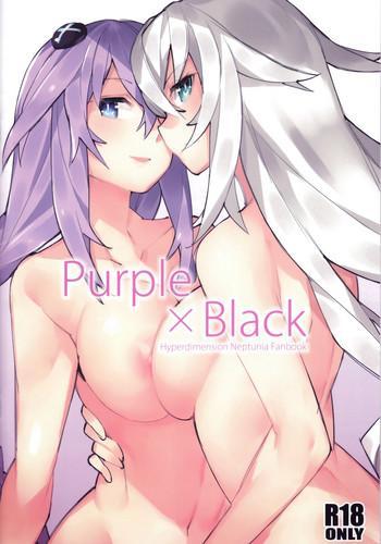 Groping Purple X Black- Hyperdimension neptunia hentai School Swimsuits